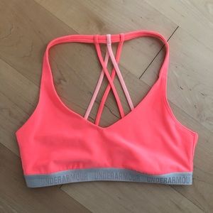 Under Armour Pink Strappy Back Sports Bra